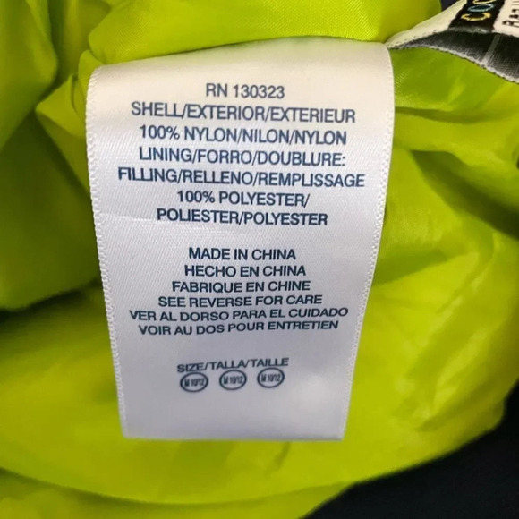 Coogi Navy Nylon Bomber Jacket SZ S‎ - Picture 6 of 8